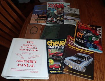 Books incl 1970 Chevelle Manual