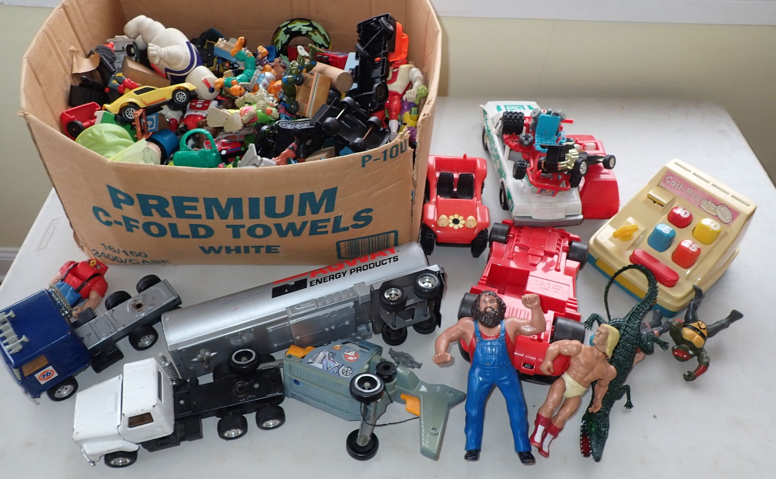Box of Toys incl Matchbox & Action Figures (1 of 5)