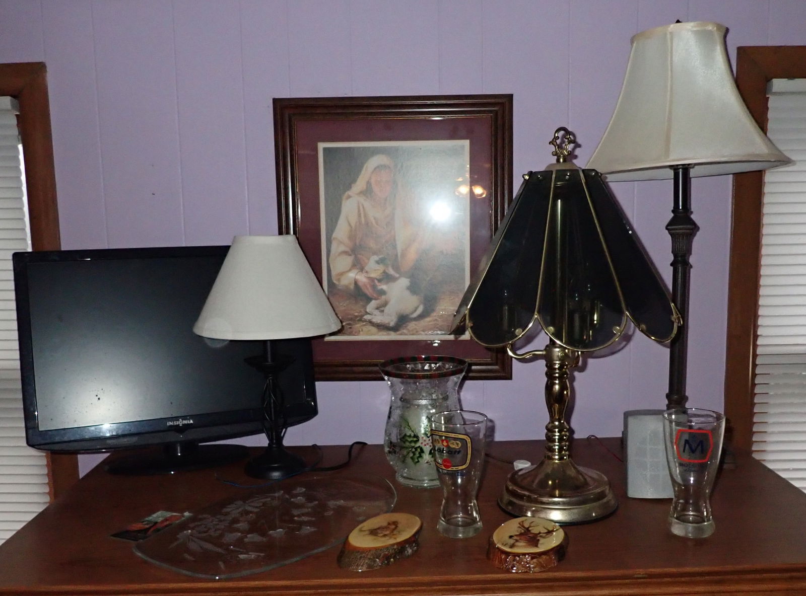 Table Lamps Computer Monitor Religious Print (1 of 6)