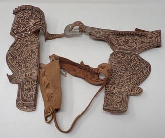 Mattel Shootin Shell Wyatt Earp Pistol Holster