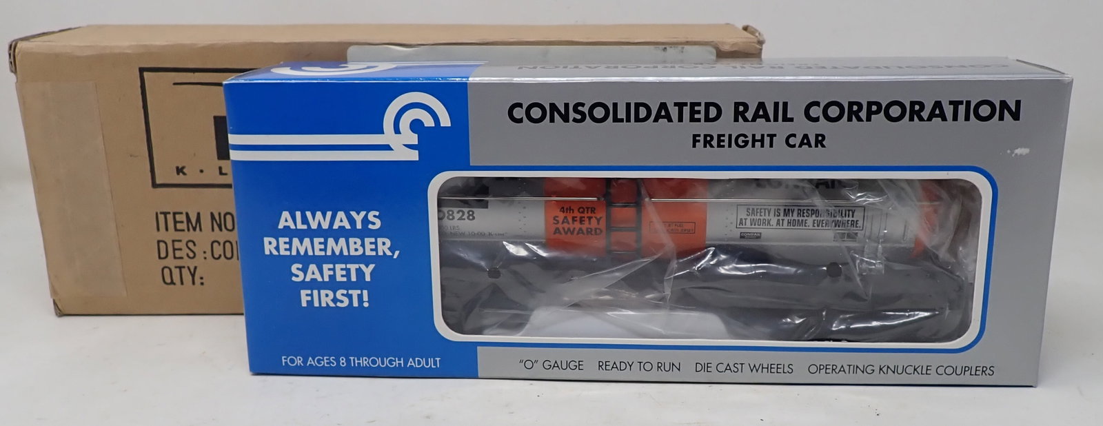 K-Line Conrail Classic Tank Car: 4th Quarter Safety award , # K631-9013 . Shipping available