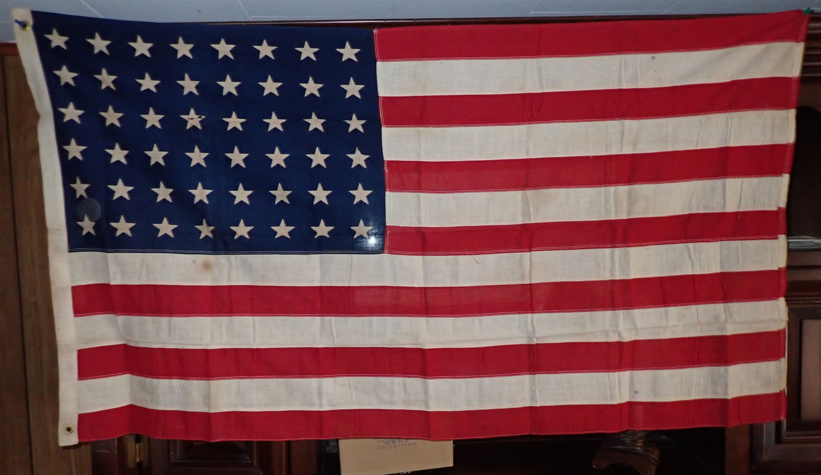 48 Star American Flag: Approx 31" x 56". Shipping available
