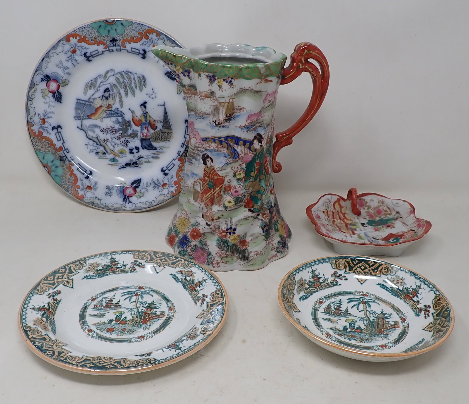 Oriental Chocolate Pot Plates & Dishes: Chocolate pot is apprx 7 7/8" tall. Shipping available