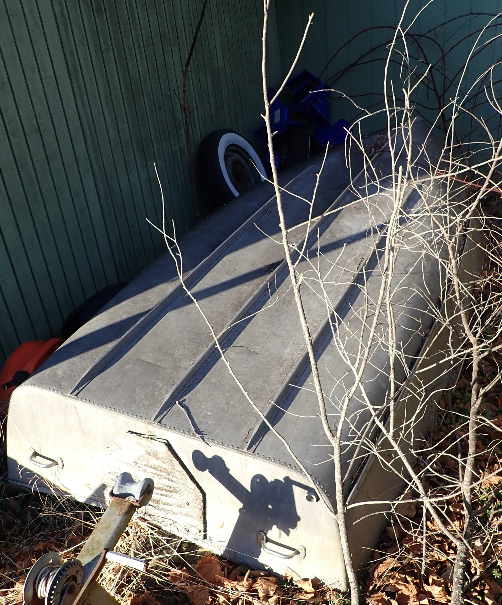 12' Aluminum Boat & Trailer: No titles. If snow/ice is on ground by pick up time, buyer is responsible for digging items out. No in house shipping