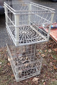 1970's Tuscan Wire Milk Crates