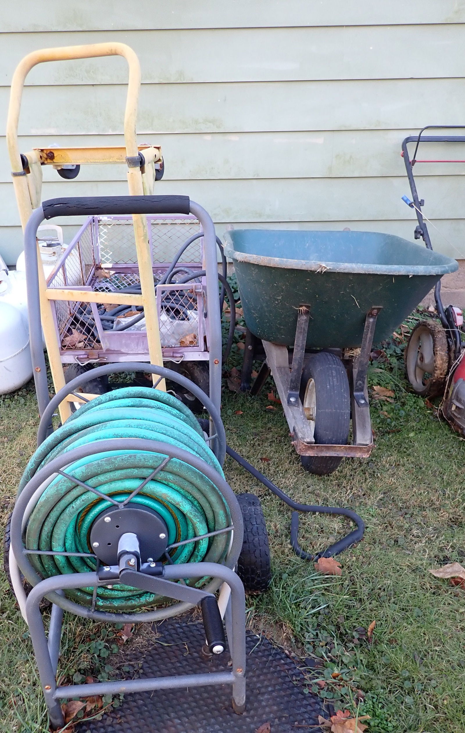 Garden Cart Wheel Barrow Hose Reel Hand Truck (1 of 5)