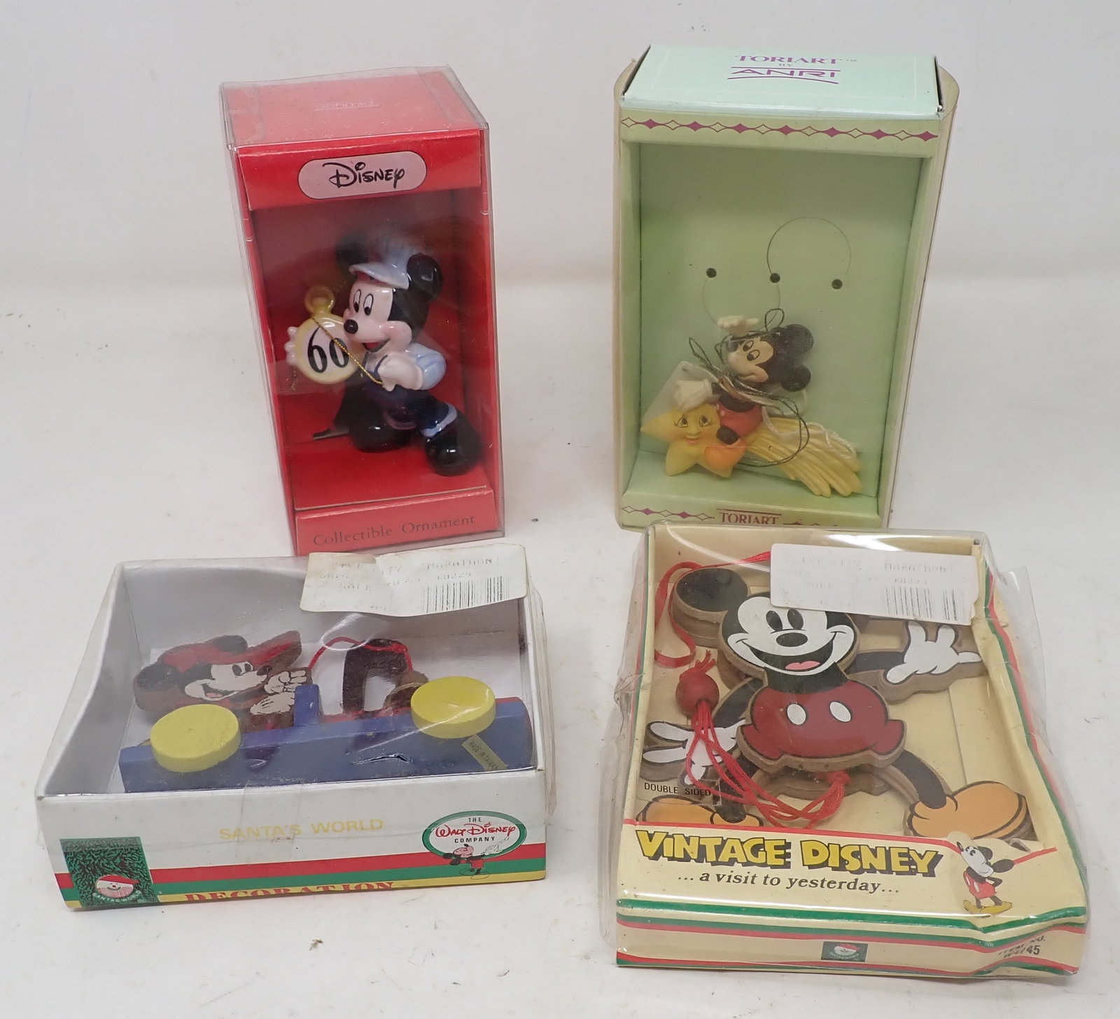 Mickey Mouse Christmas Ornaments incl Scmid Anri: Shipping available