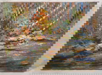 John Reilly When Autumn Leaves Fall Painting
