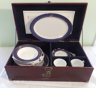 Conrail Regal Porcelain China Set & Chest