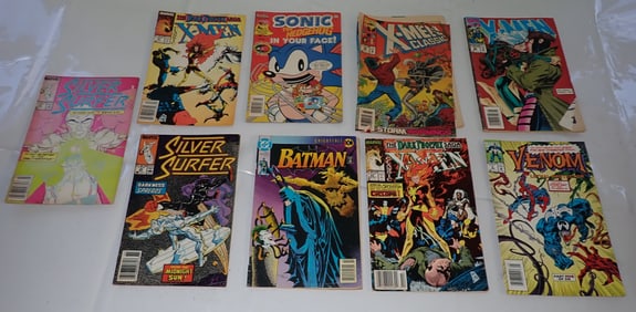 X-Men Batman Sonic Comic Books