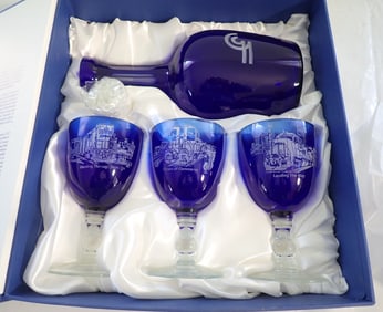 Conrail Decanter & Goblets