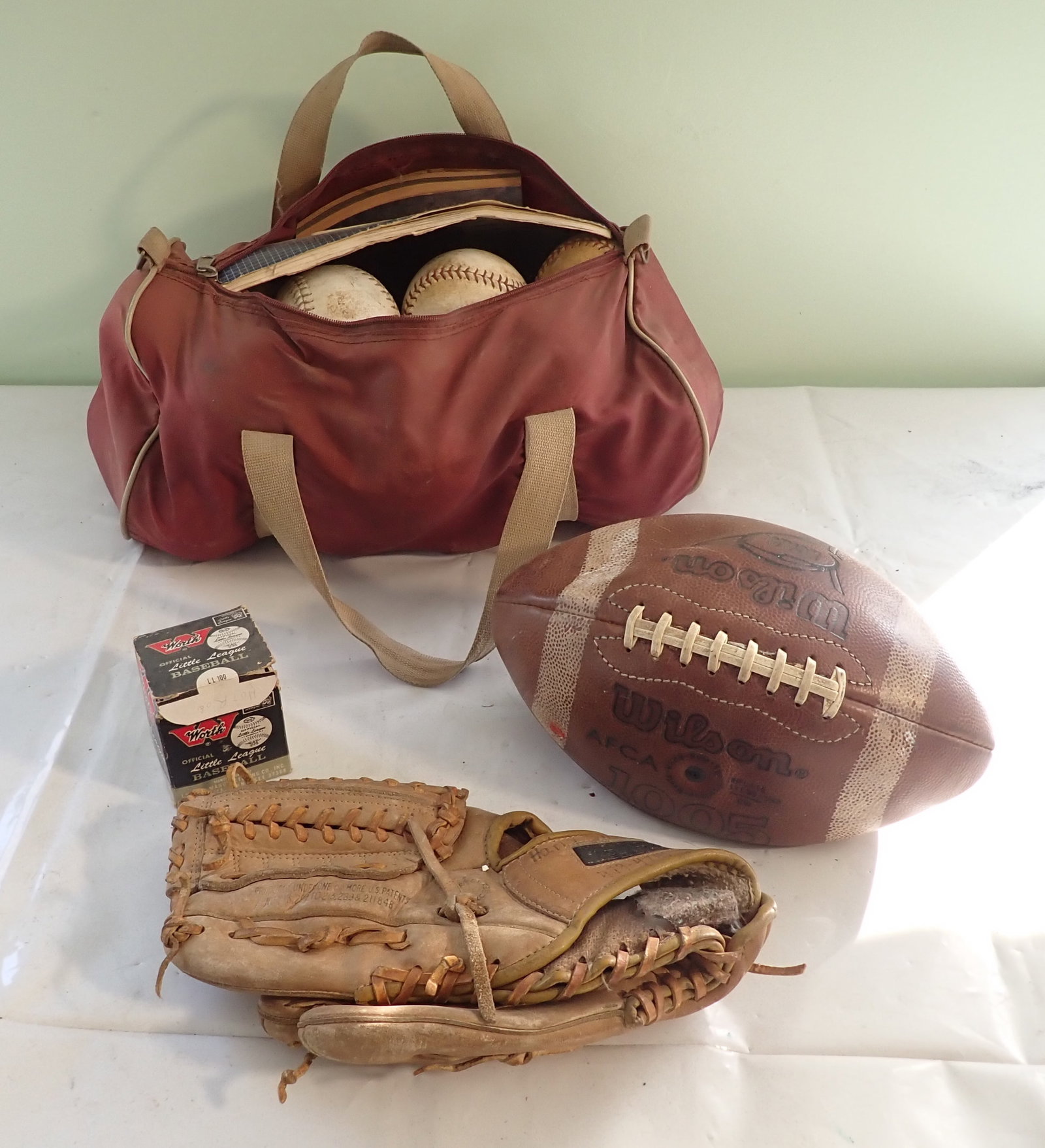 Autographed Little League Baseball Wilson Football & Misc: No in house shipping !
