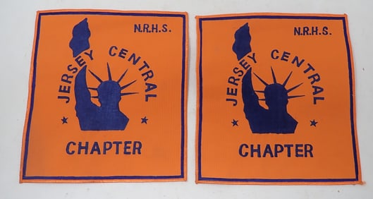 2 Jersey Central Chapter Patches N.R.H.S