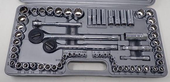 Pittsburgh Socket Set 1/4" 3/8" 1/2" Drive