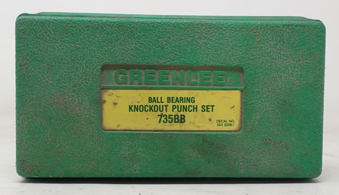 Greenlee Ball Bearing Knockout Punch Set