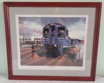 Conrail Signed & Numbered Train Print