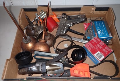 Oil Cans Filter Wrenches Staple Guns