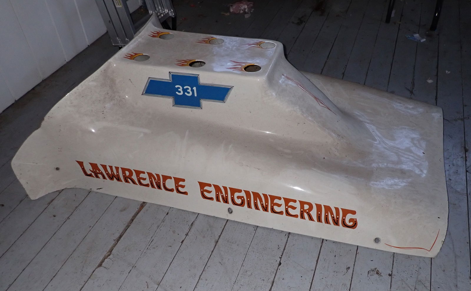 Vintage Stock Car Hood (1 of 3)