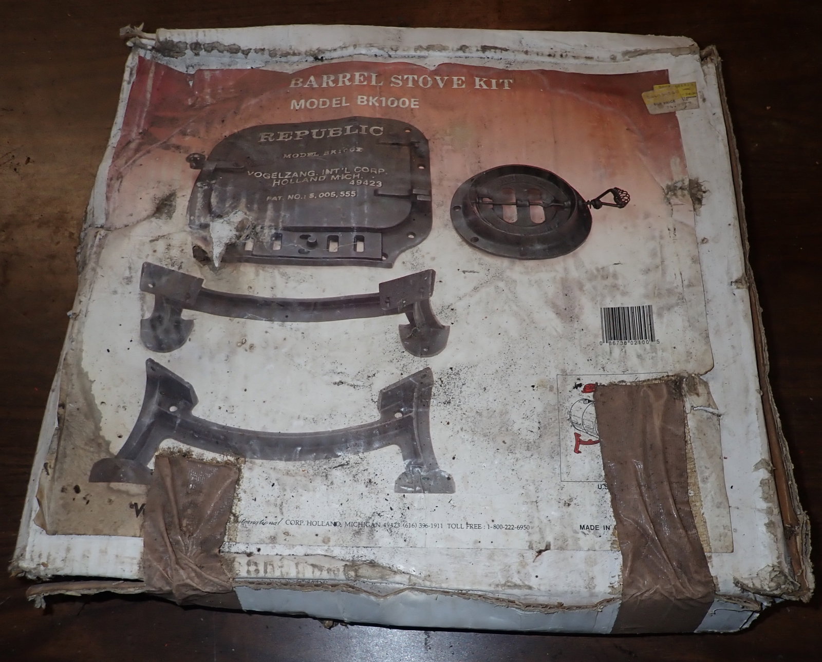 Barrel Stove Kit: Model BK100E - We do not guarnatee it is complete. No in house shipping