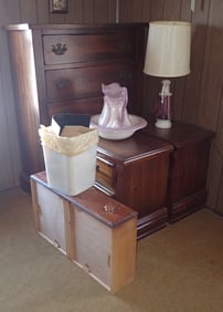 Dresser Night Stands Bowl & Pitcher