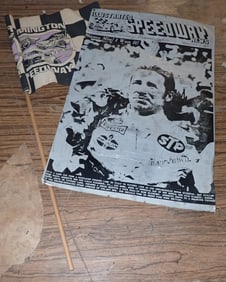 Flemington Speedway Flag & 1969 Sign