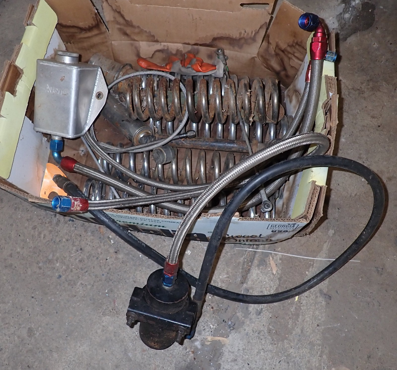 Vintage Stock Car Springs Arts Radiator Tank: No in house shipping !