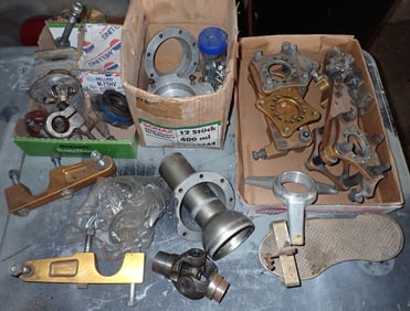 Table Contents of Vintage Stock Car Parts