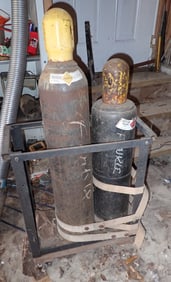 Oxygen Acetylene Tanks & Cart