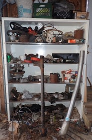 Shelf Contents Vintage Stock Car Parts