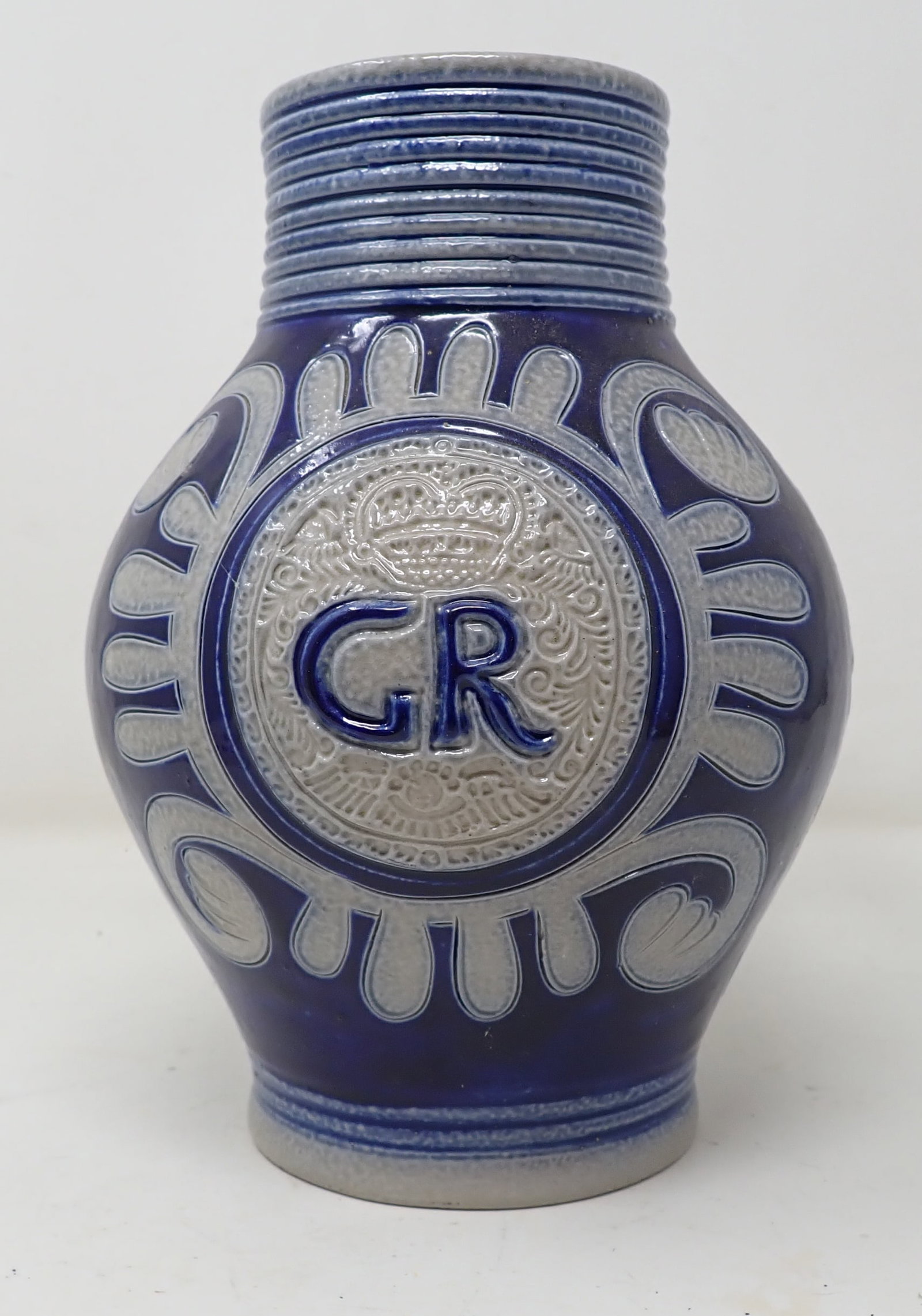 Westerwald Stoneware Vessel: Apprx 8" tall