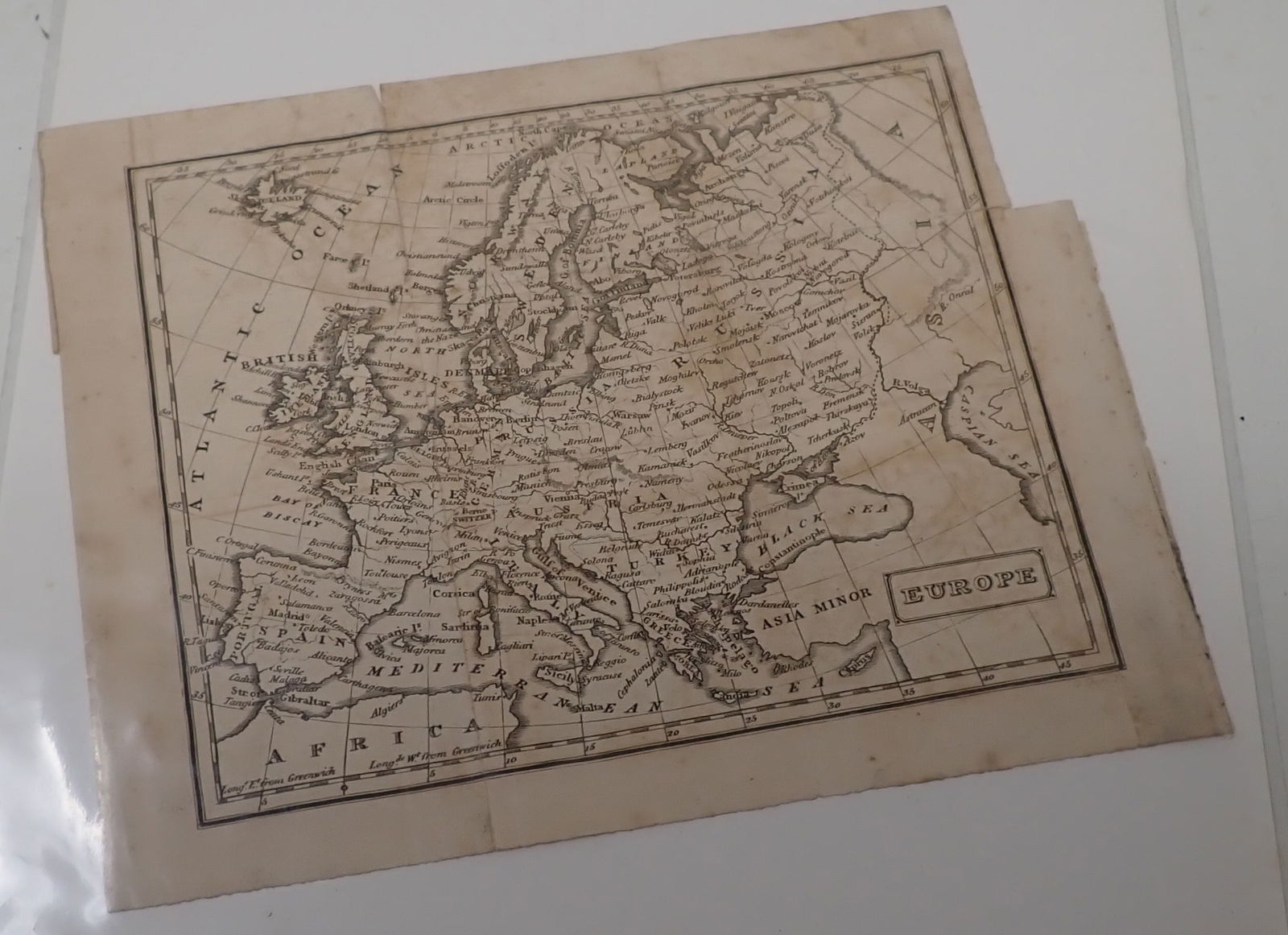 1843 Europe Map (1 of 2)