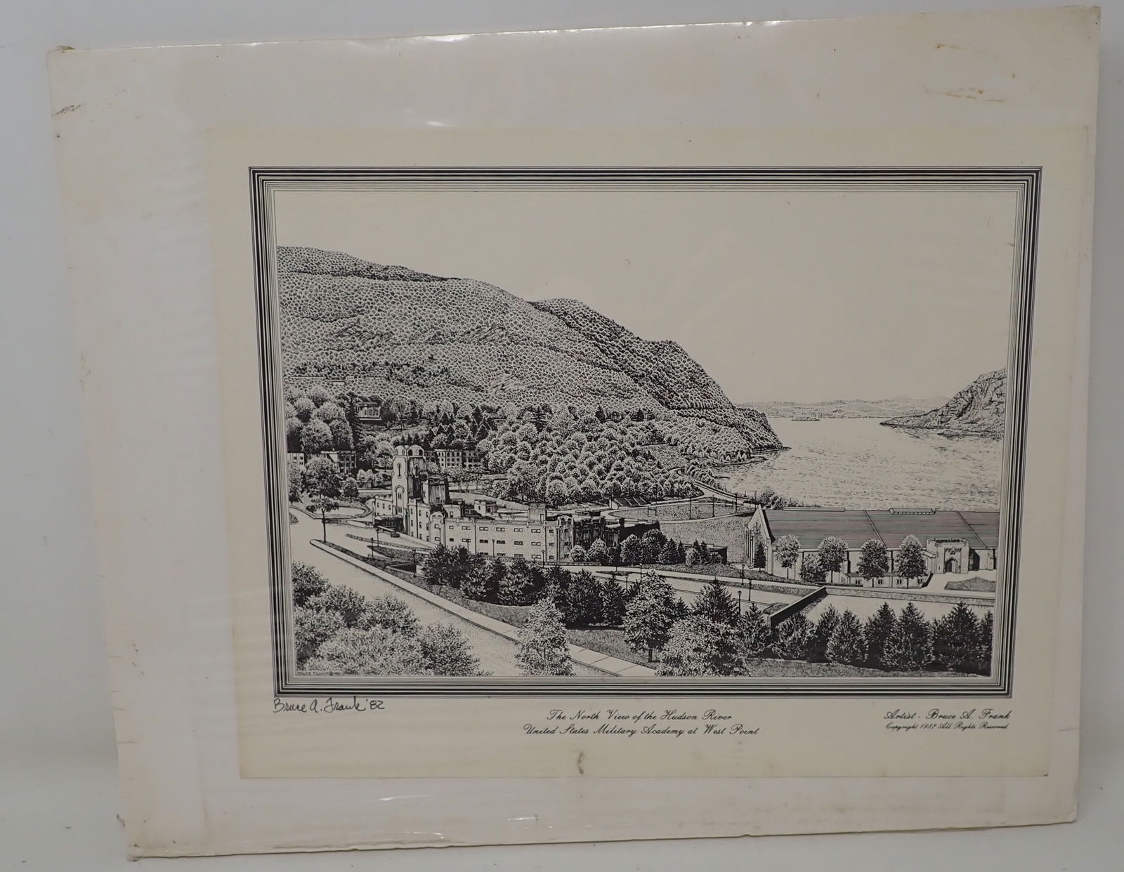 1982 Bruce Frank Hudson River Signed Lithograph (1 of 7)