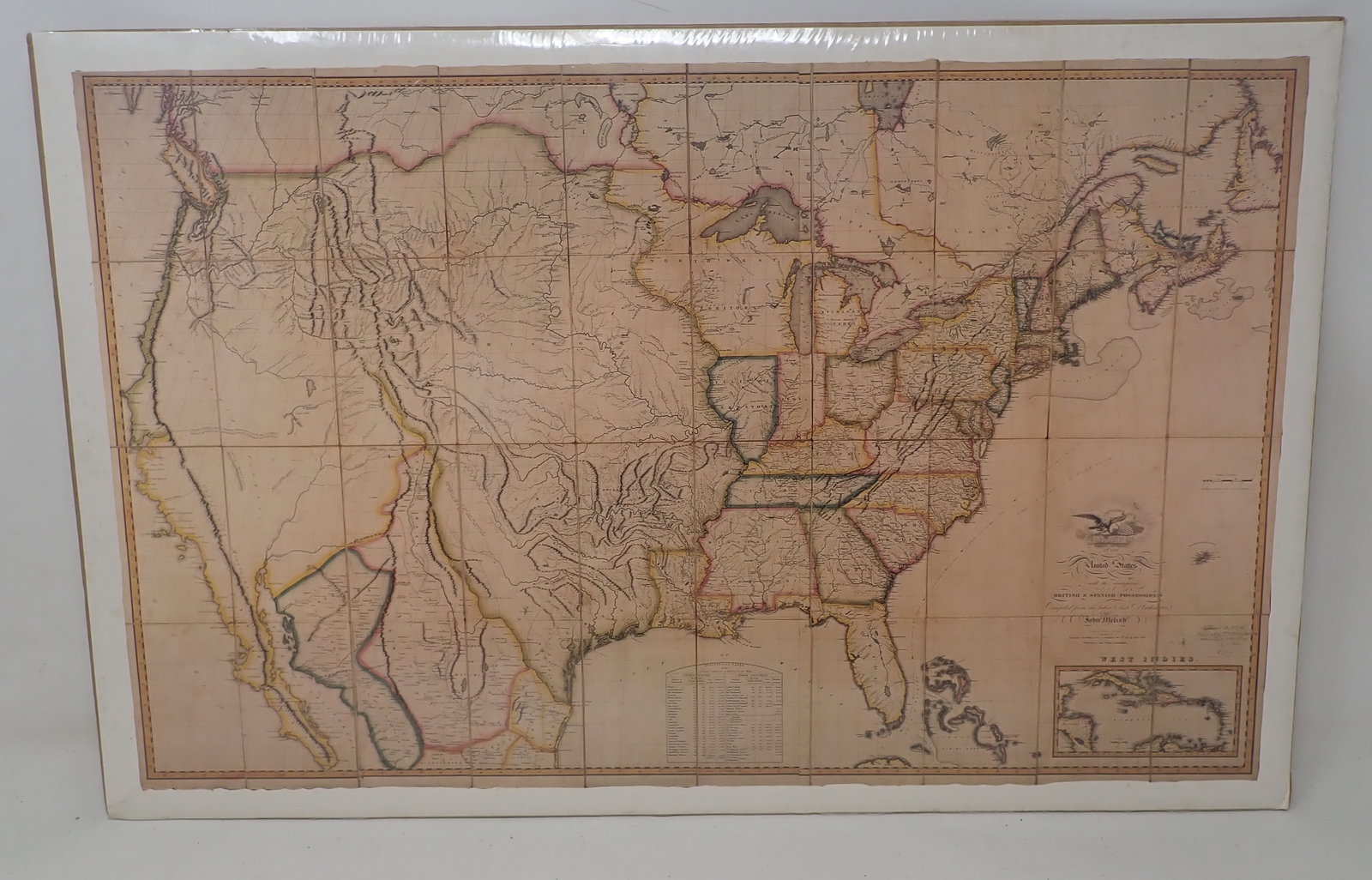 John Melish Map of United States (1 of 7)
