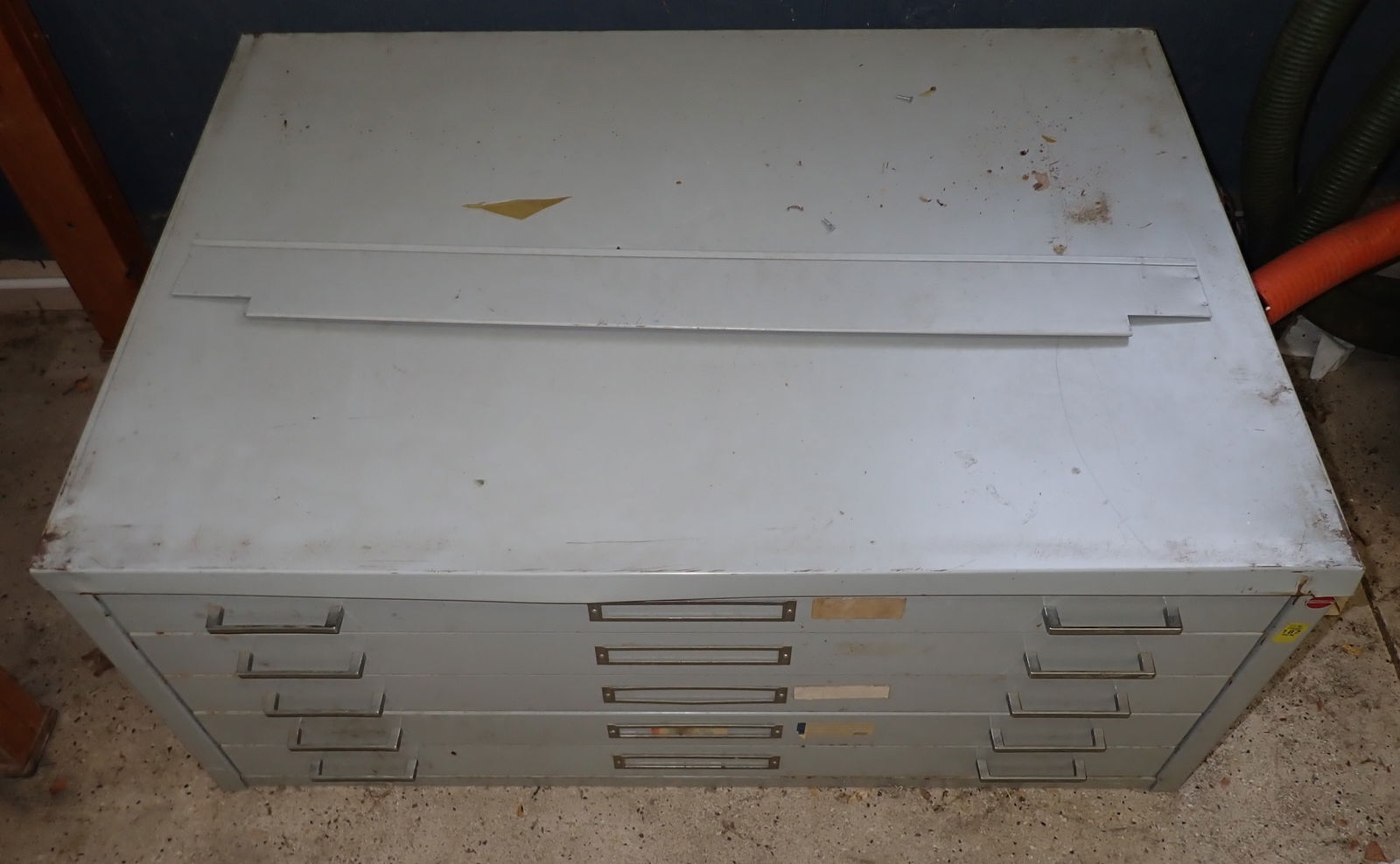 5 Drawer Blue Print / Map Cabinet (1 of 3)