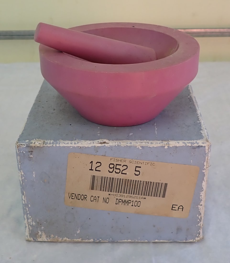 Fisher Scientific Stone Mortar & Pestle (1 of 2)