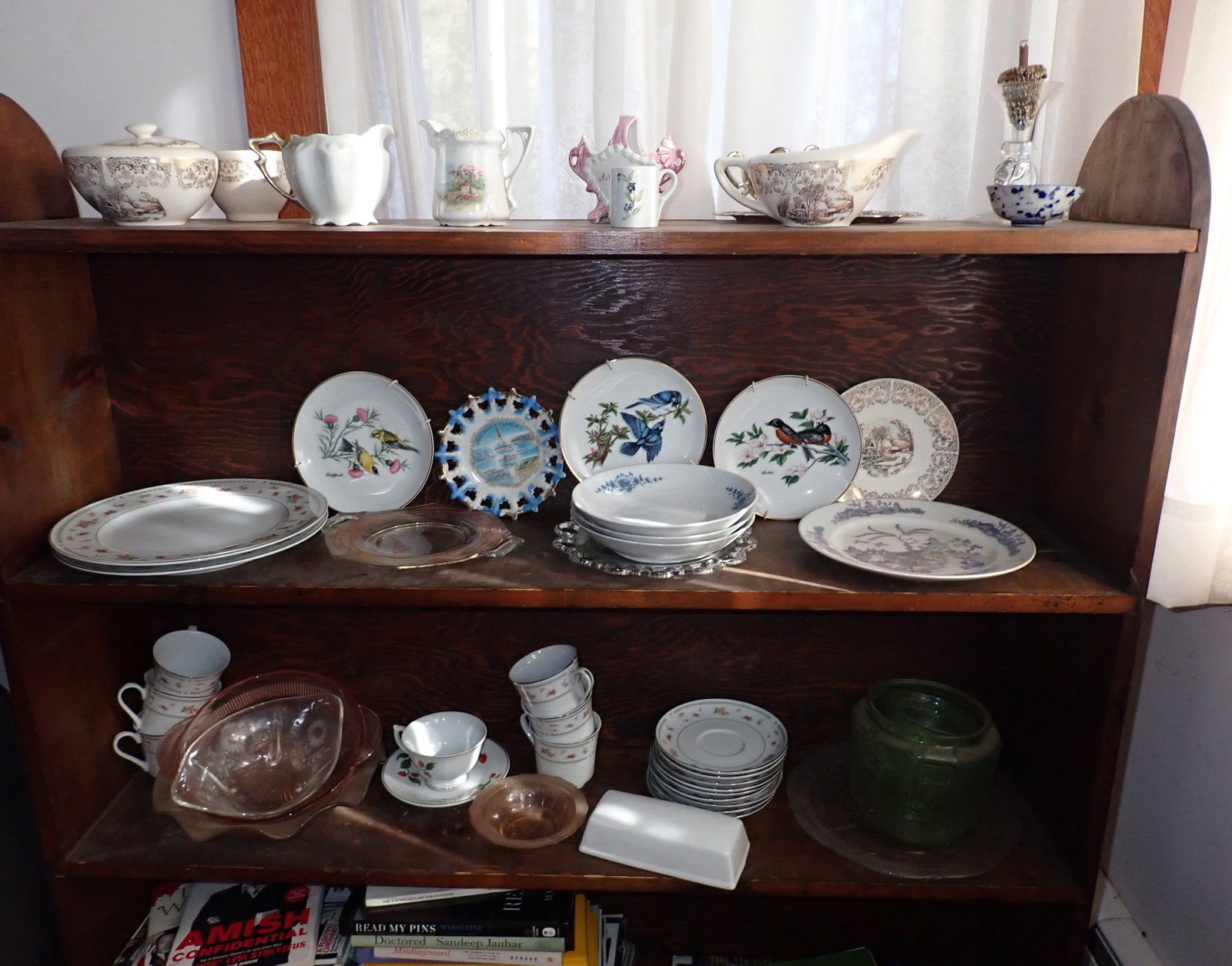 China Porcelain Depression Glass & Misc: No in house shipping ! If books are in photos, they are not included.