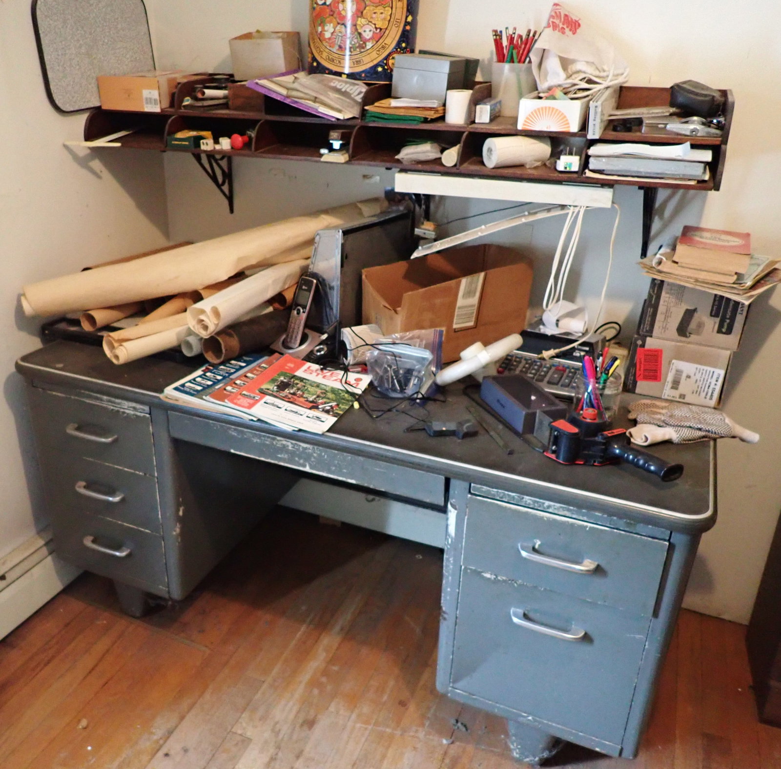 Industrial Desk & Contents (1 of 7)