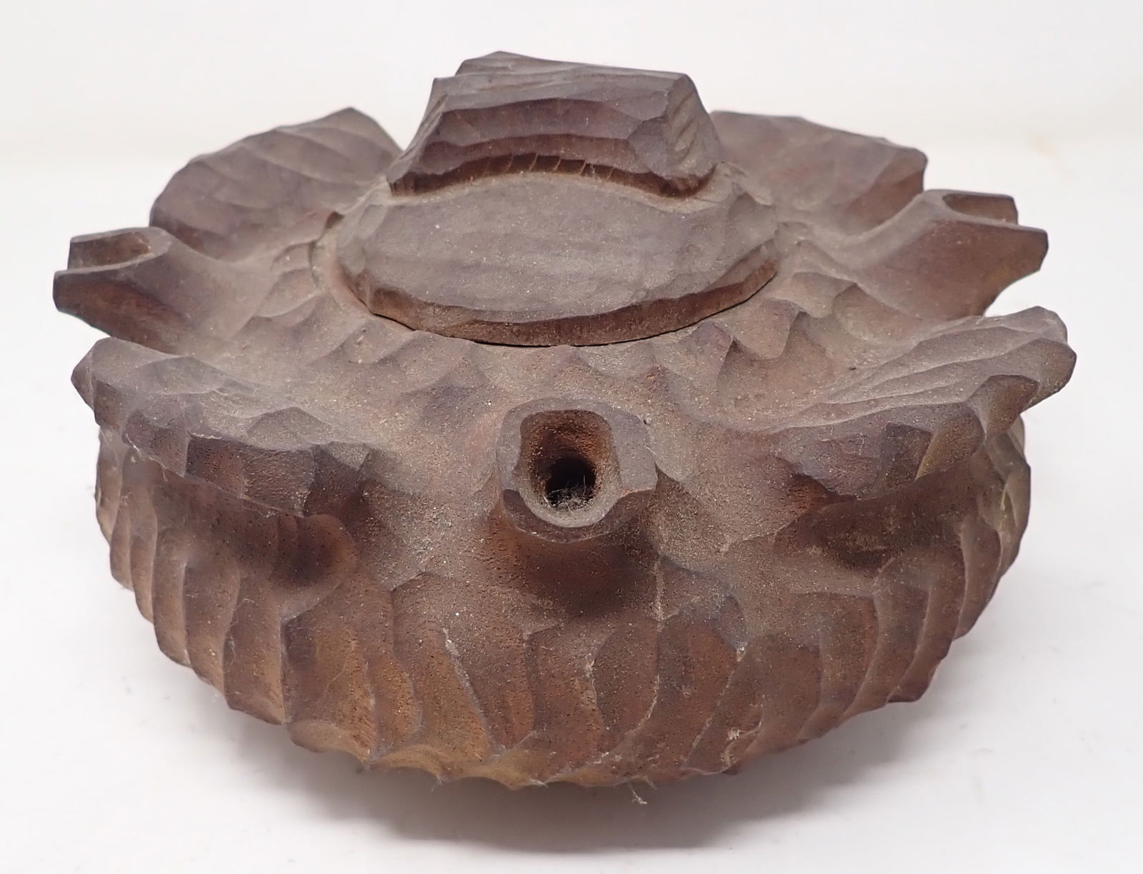 Carved Walnut Pen & Ink  Holder (1 of 6)