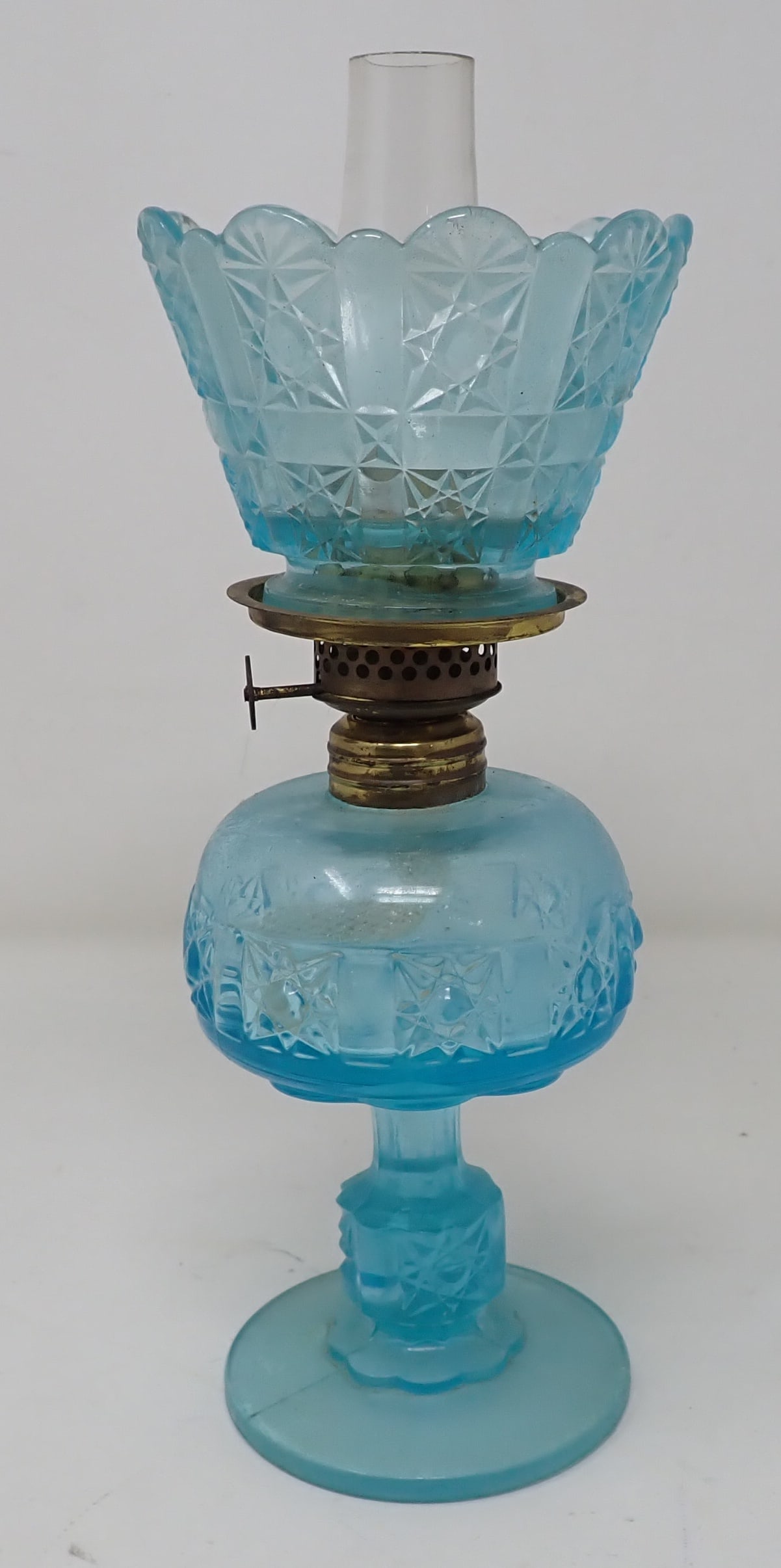 Miniature Wright Oil Lamp: Approx 9 3/4" tall. Shipping available