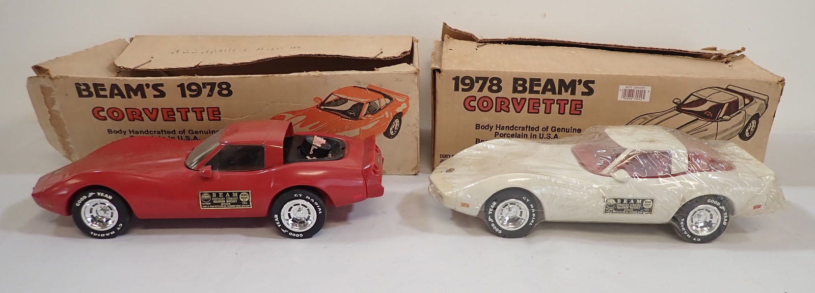 Two Beam's 1978 Corvette Decanters (1 of 4)