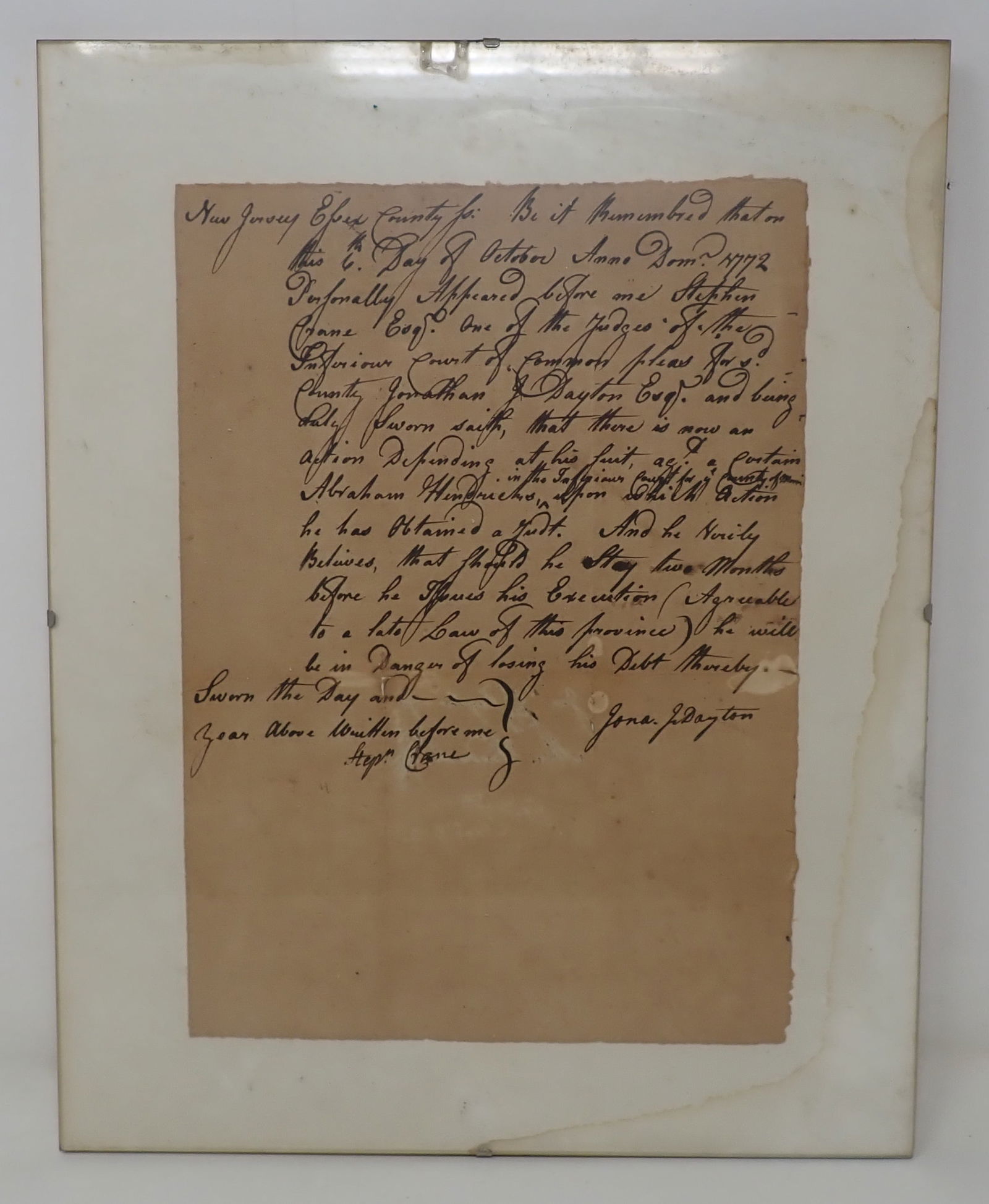 Jonathon Dayton New Jersey Execution Document (1 of 4)