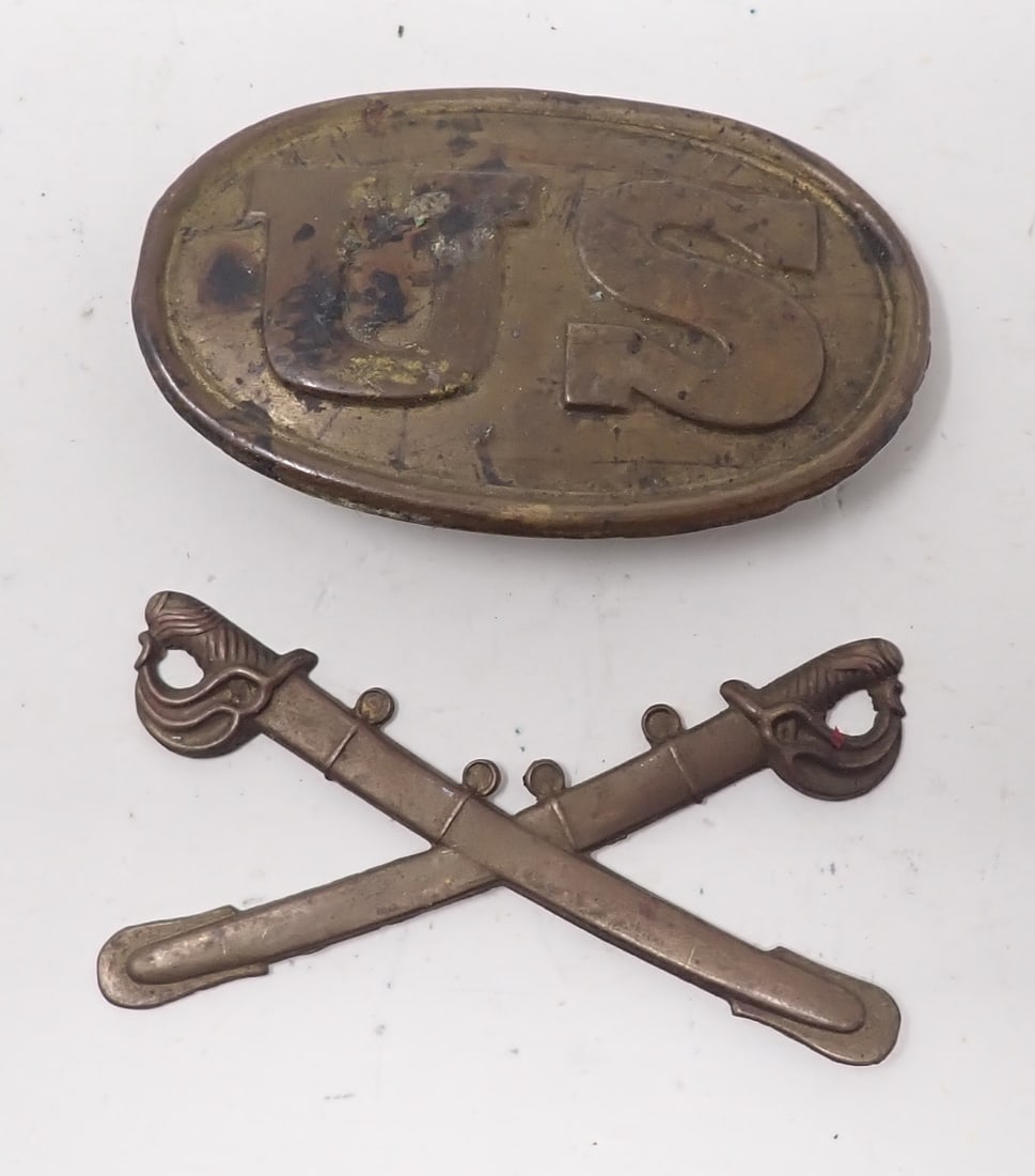 Lead US Civil War Belt Buckle (1 of 2)
