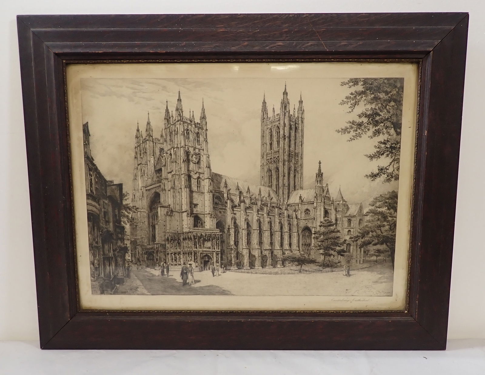 1908 Edward Slocombe Canterbury Cathedral Etching (1 of 6)