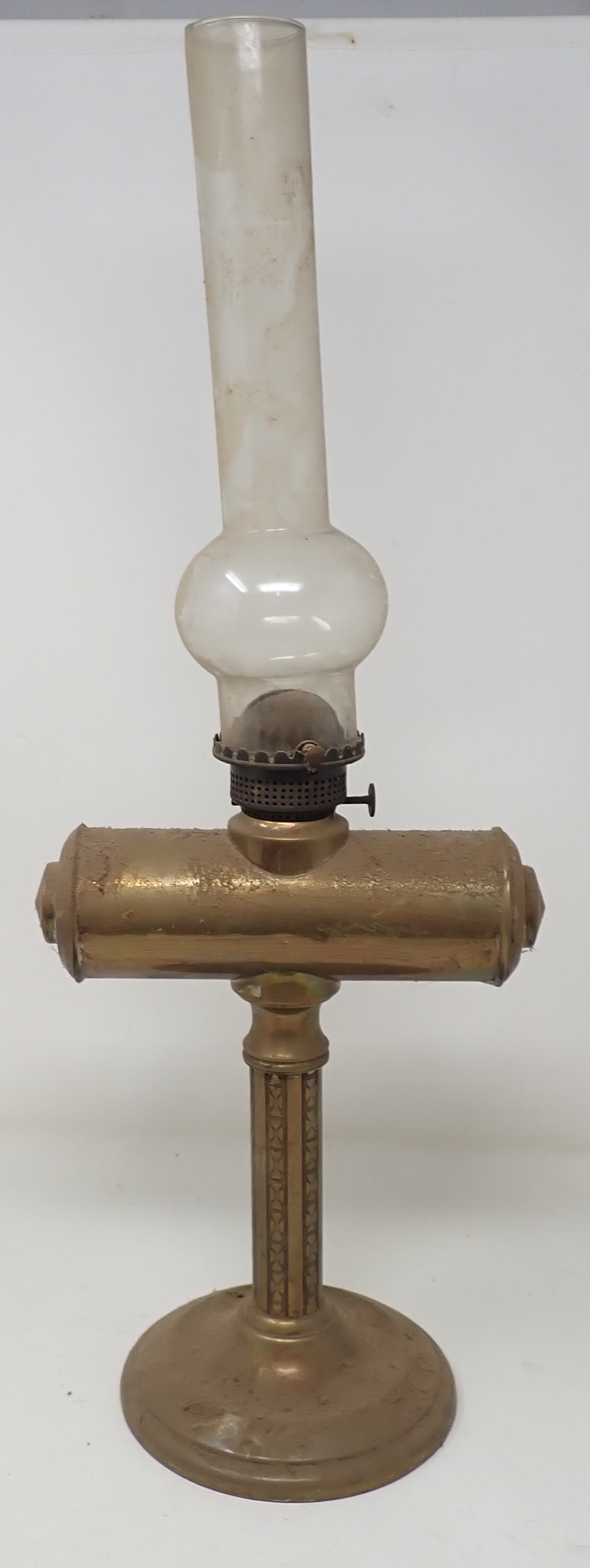 Brass Student Desk Oil Lamp (1 of 9)