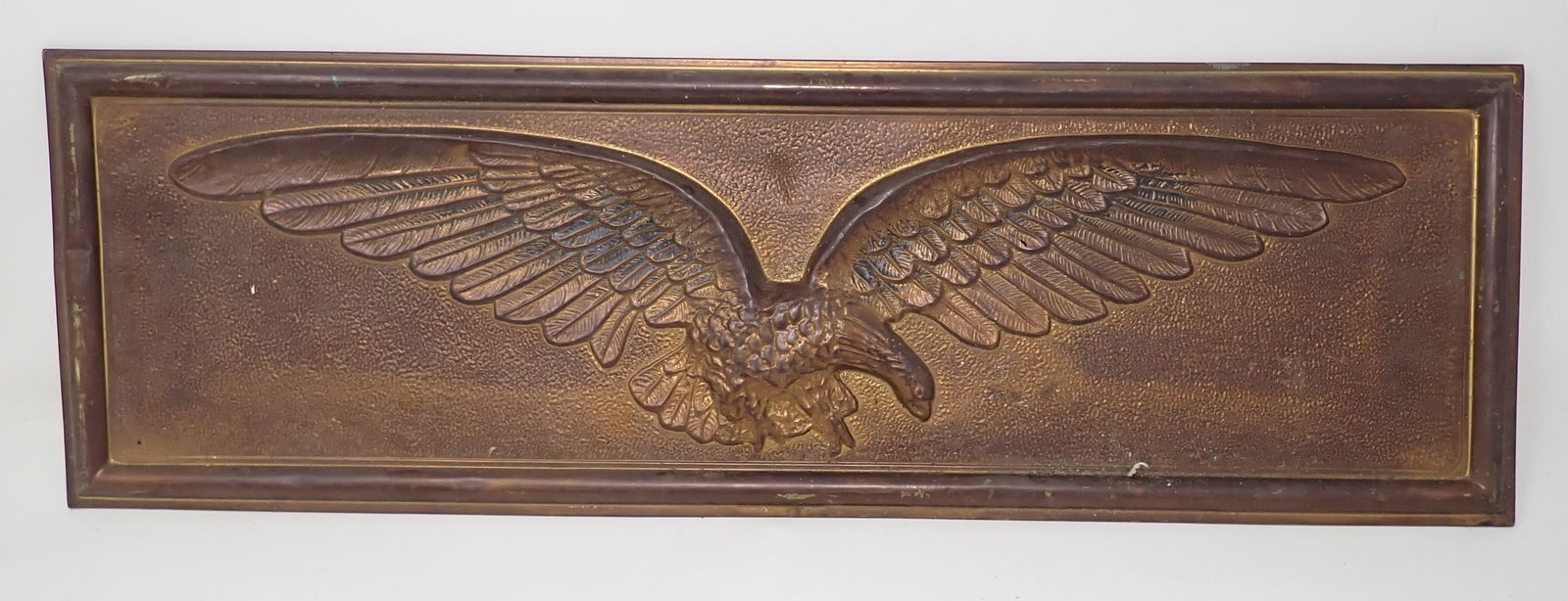 Brass Patriotic Eagle Wall Plaque (1 of 4)