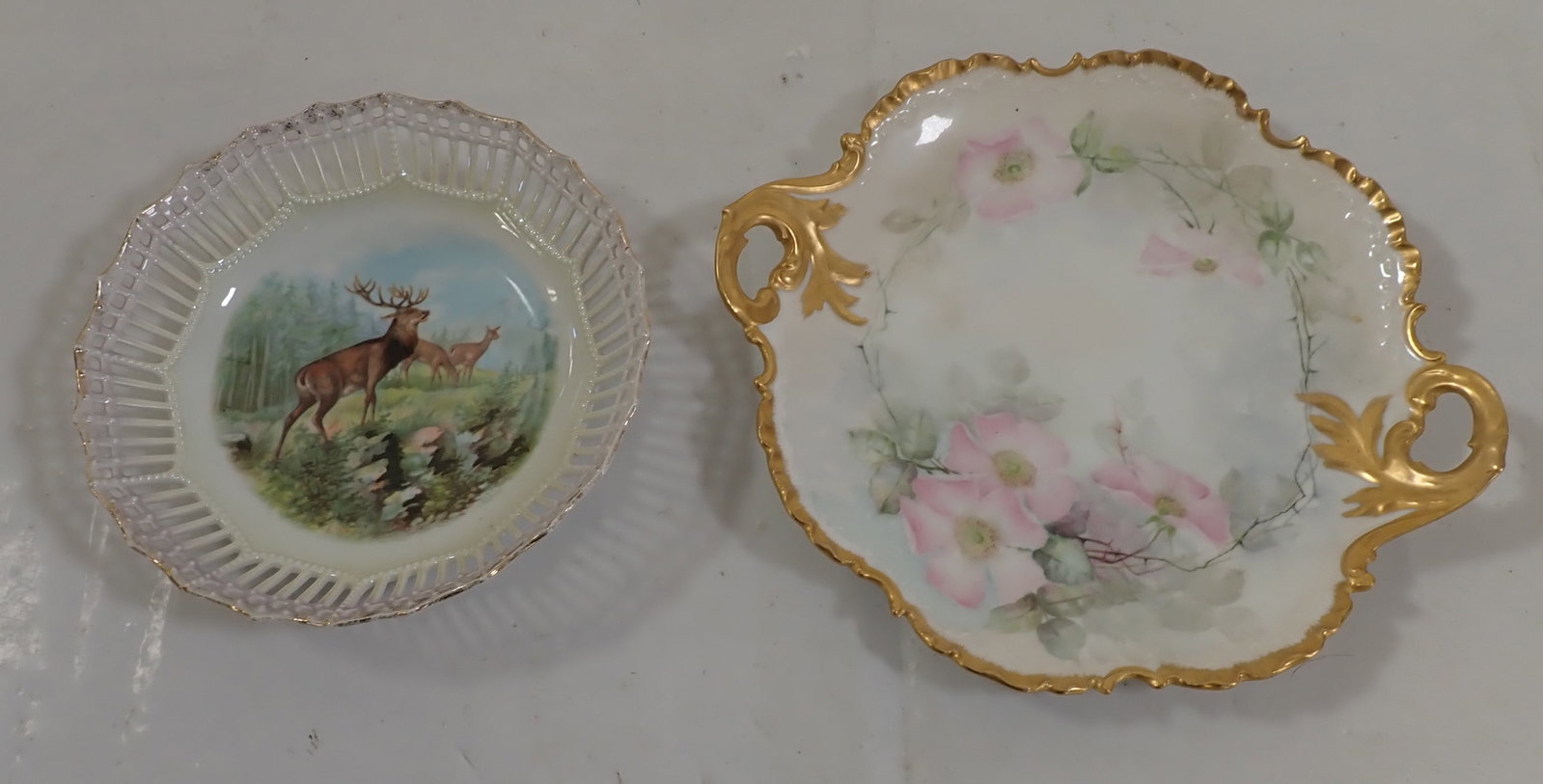 German Elk Bowl Rosenthal Plate: Elk bowl is apprx 8 1/2" in diameter and 2 1/8" tall. Shipping available