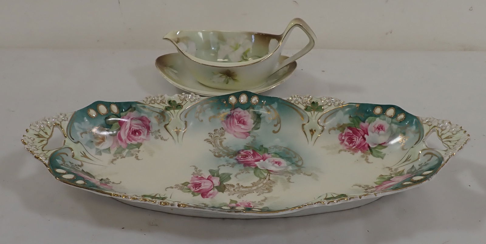 RS Prussia Celery Dish & Gravy w/ Underplate (1 of 4)