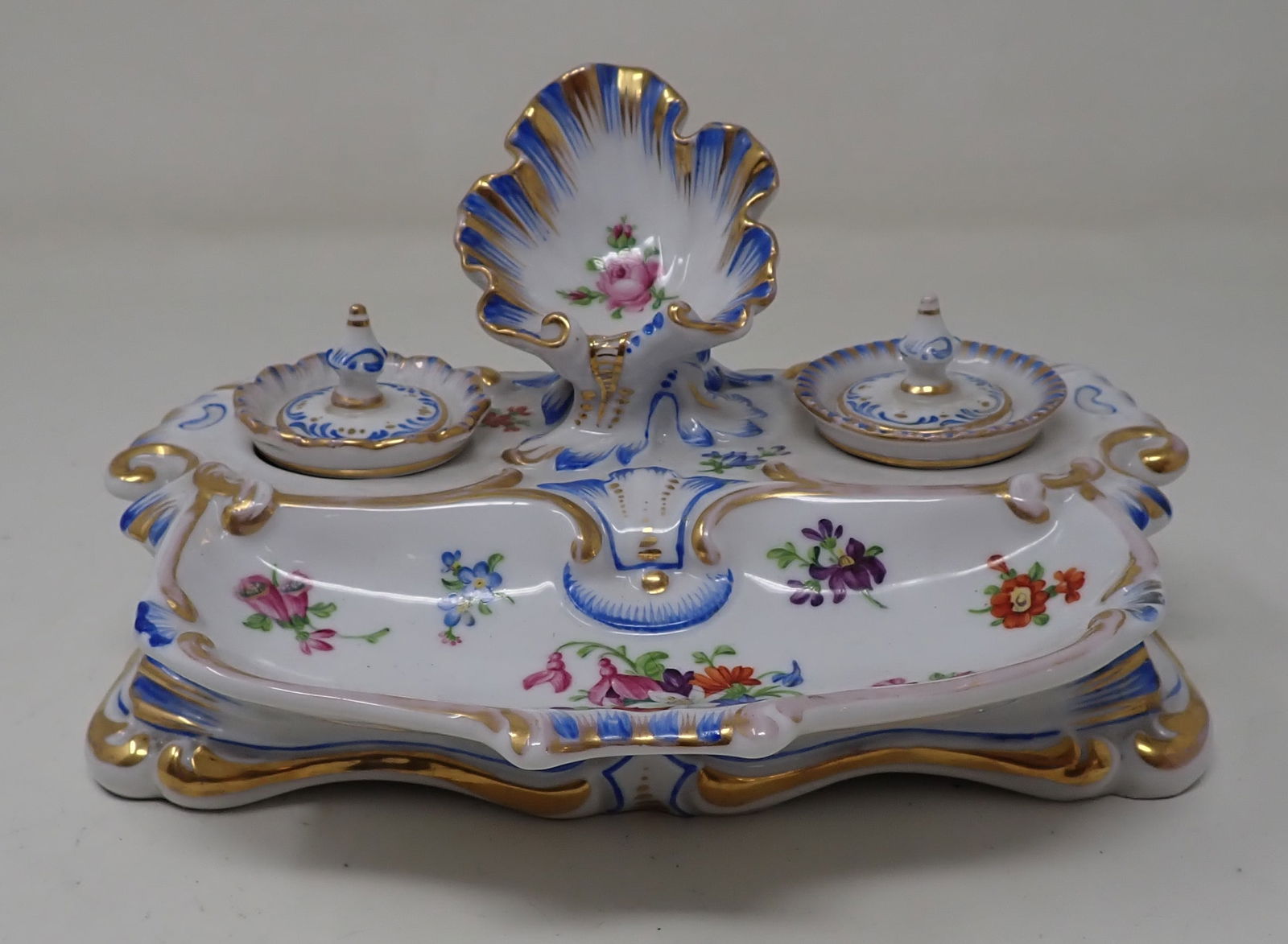 Porcelain Inkwell / Desk Set (1 of 8)