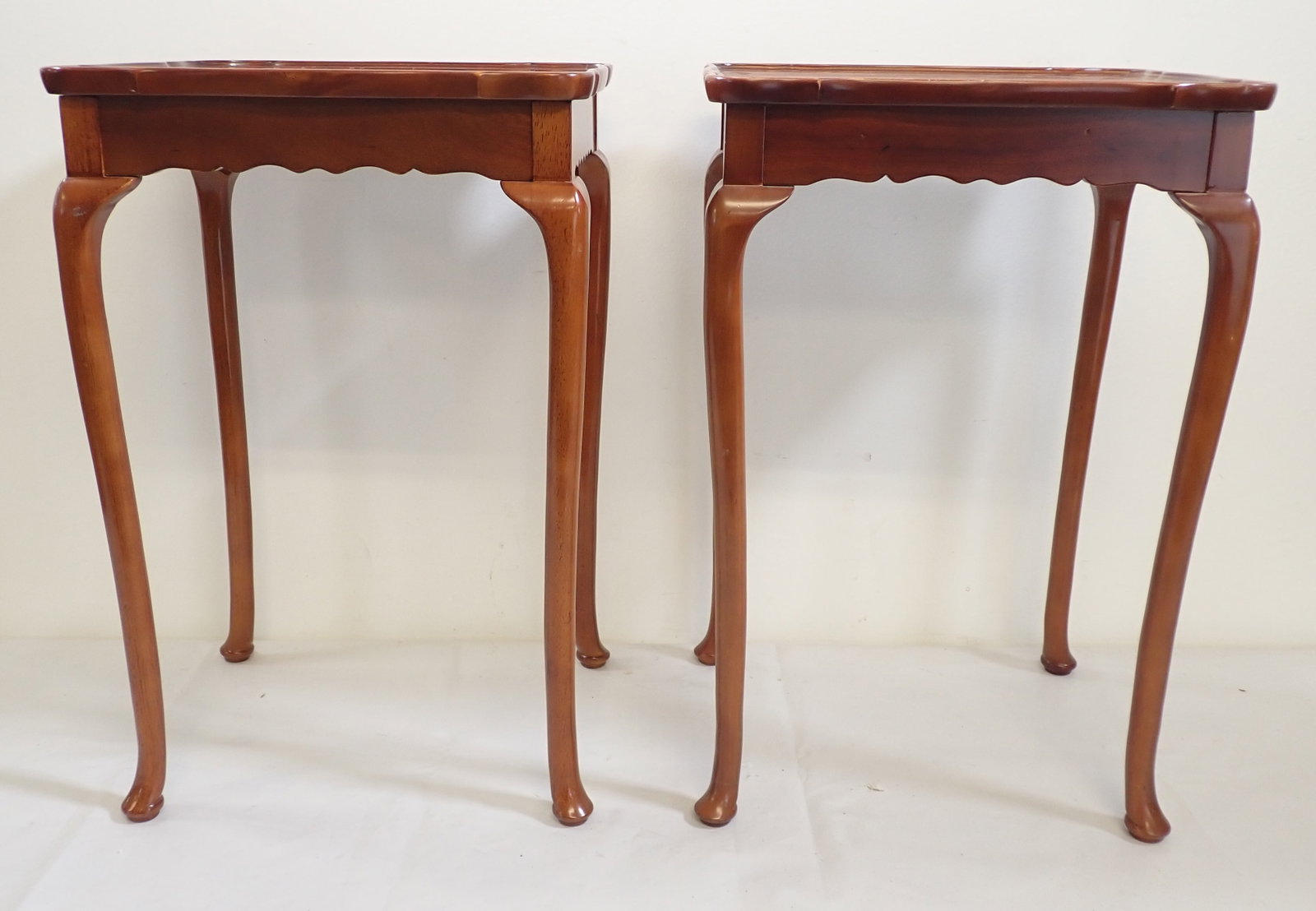 Pair of 1996 Bombay Stands: Approx 11 3/4" x 13 3/4" x 20 3/4" tall. No in house shipping !