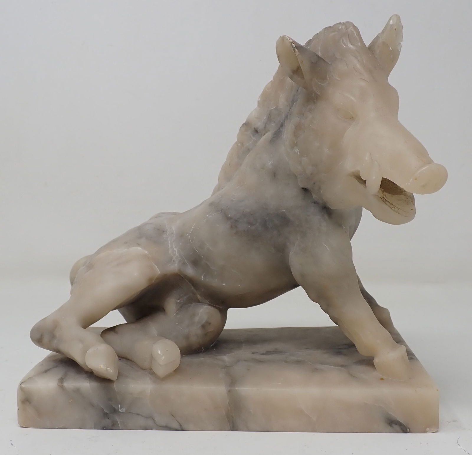 Marble Wild Boar Sculpture (1 of 7)